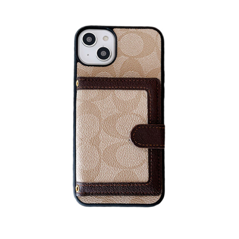 Coach iPhone Case With Wallet And Crossbody Strap White -XK240402 - Bestocase