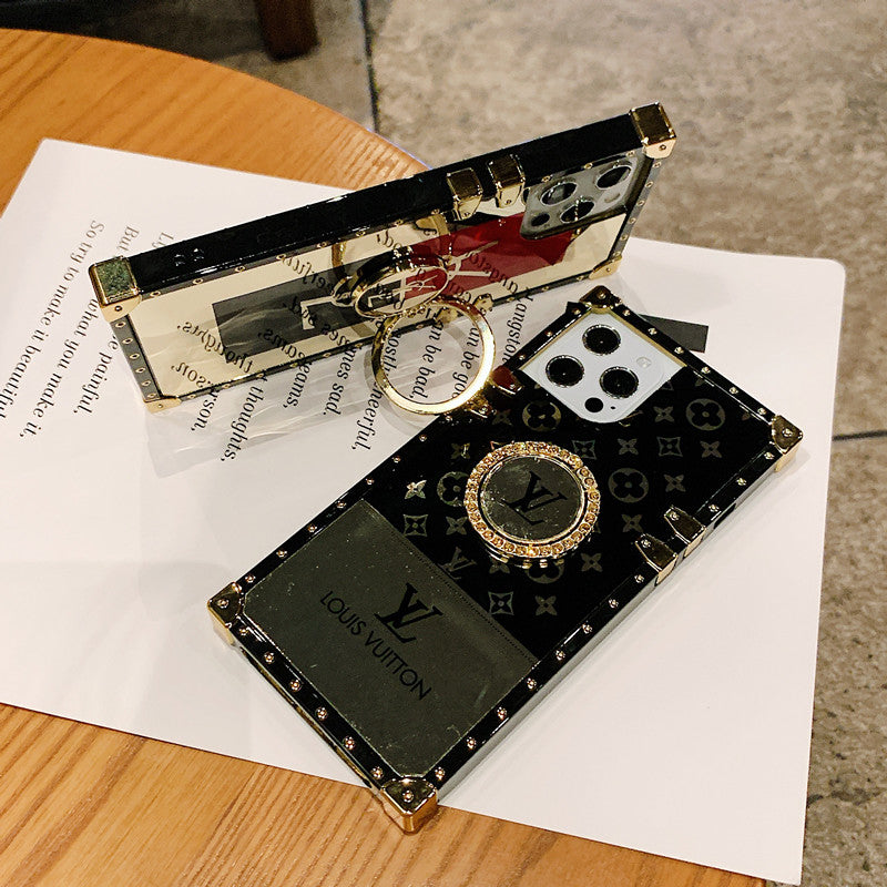 Rhinestone Square Galaxy Case For Samsung