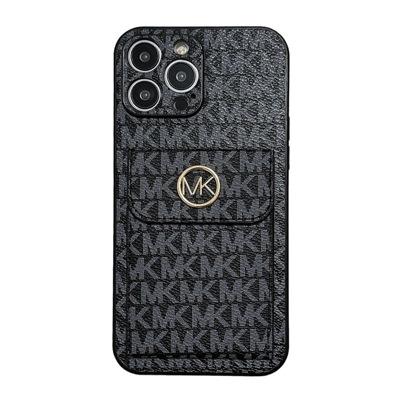 MK Card Bag Gold iPhone Case - Bestocase