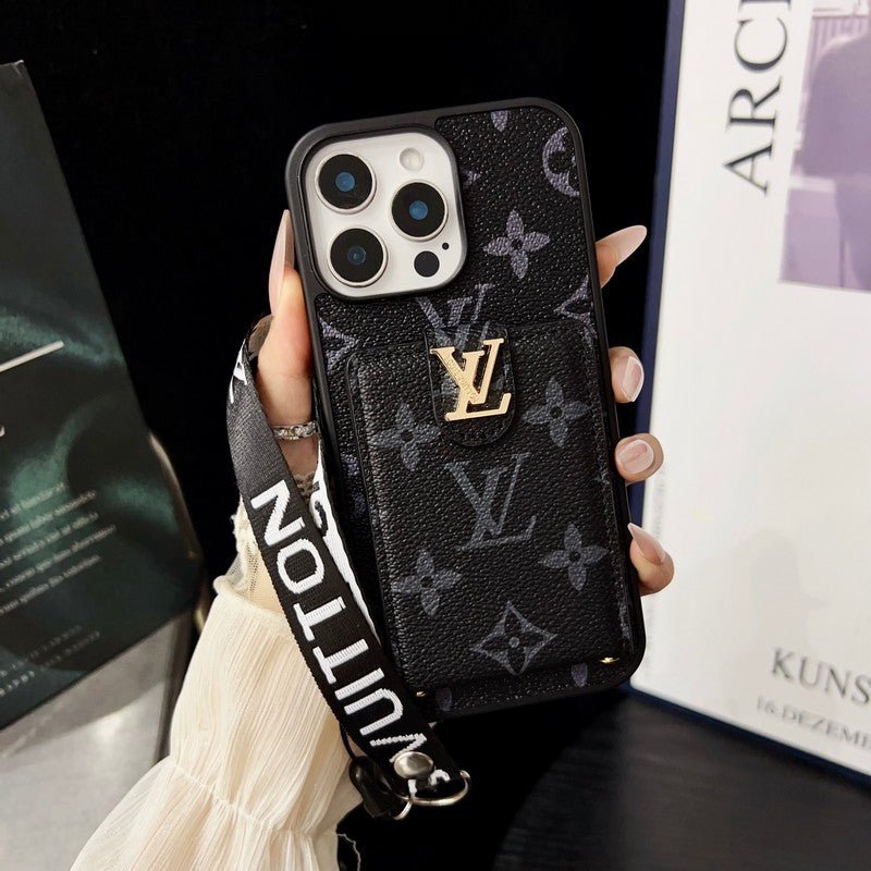 Funda cruzada clásica de color Lou para iPhone