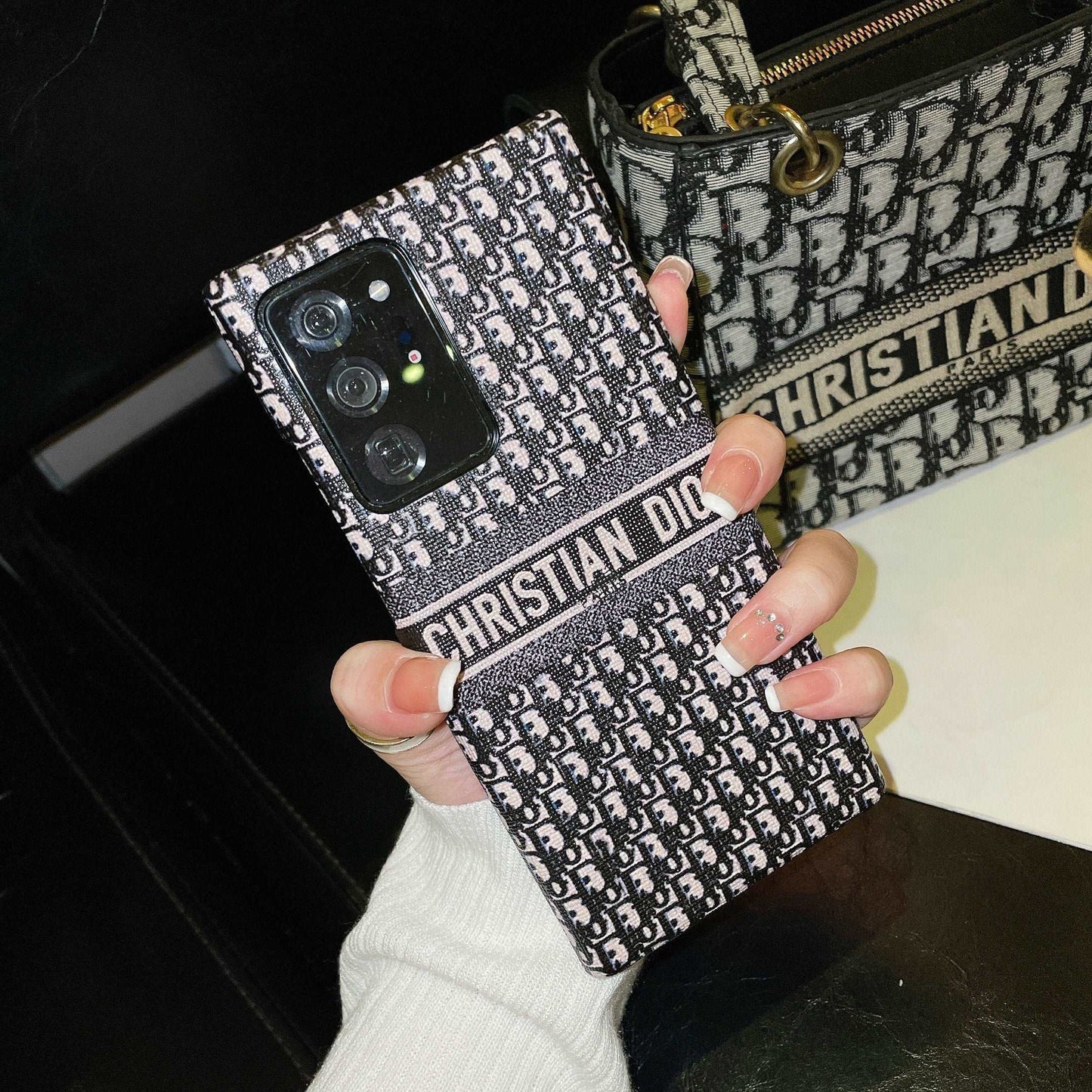 Black Printed Galaxy Case For Samsung