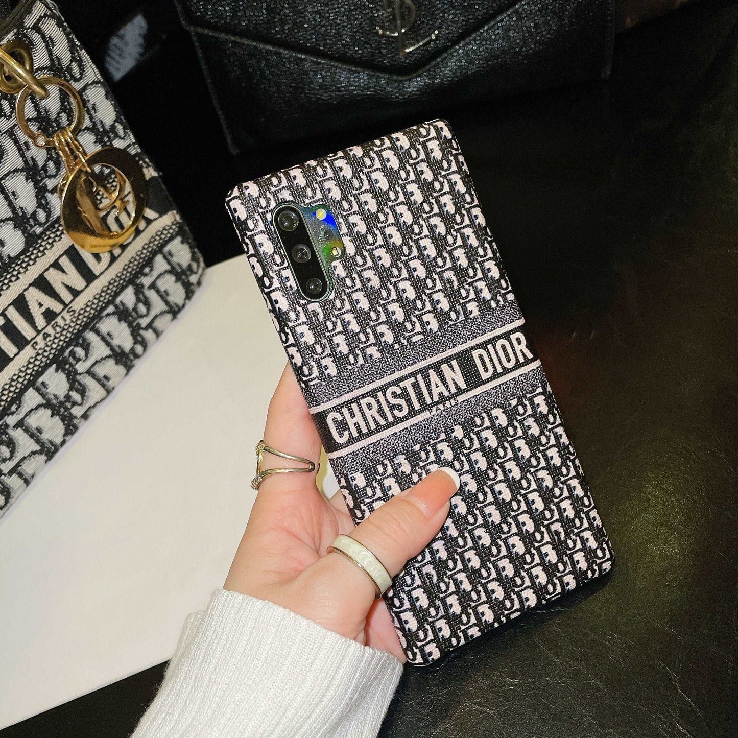 Black Printed Galaxy Case For Samsung