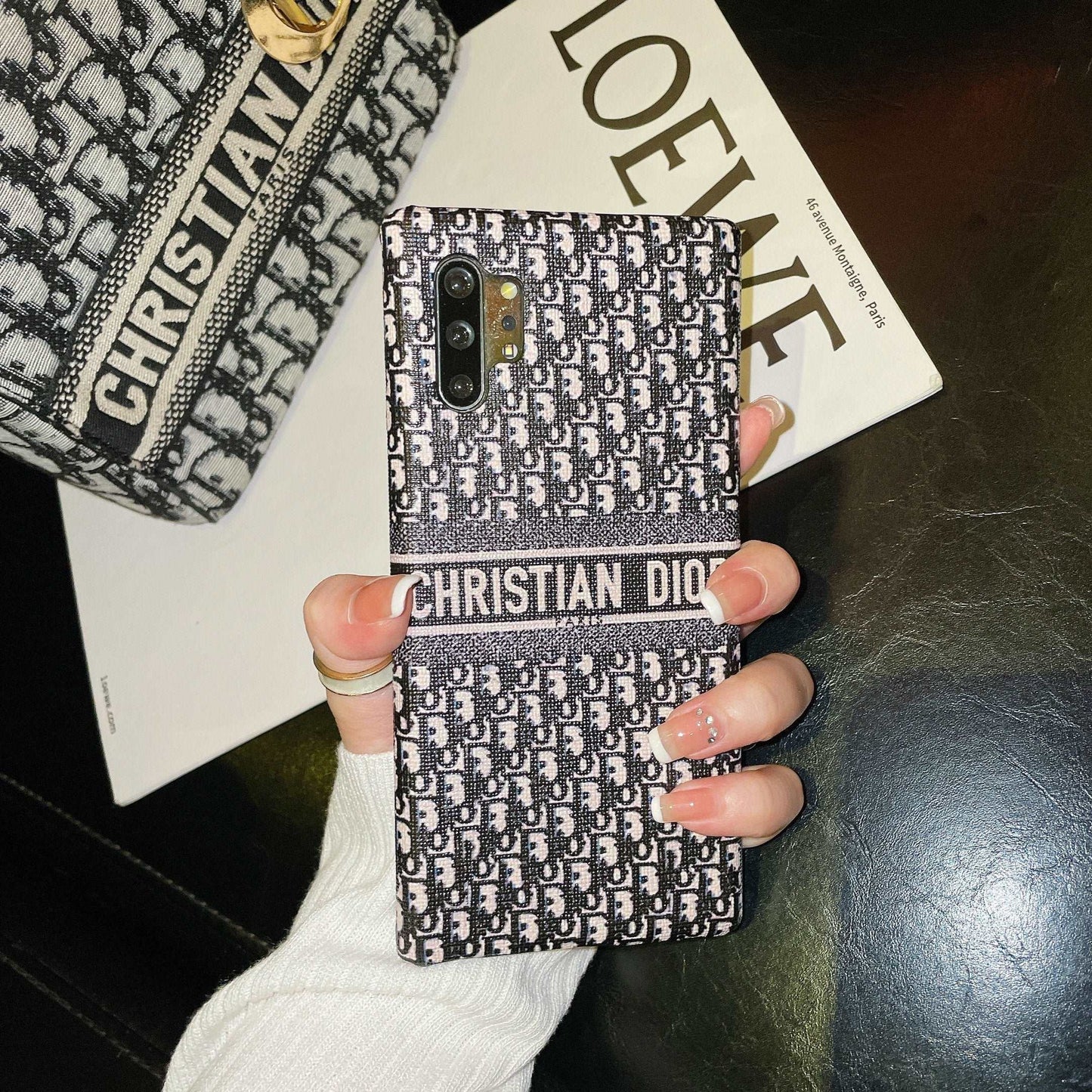 Black Printed Galaxy Case For Samsung