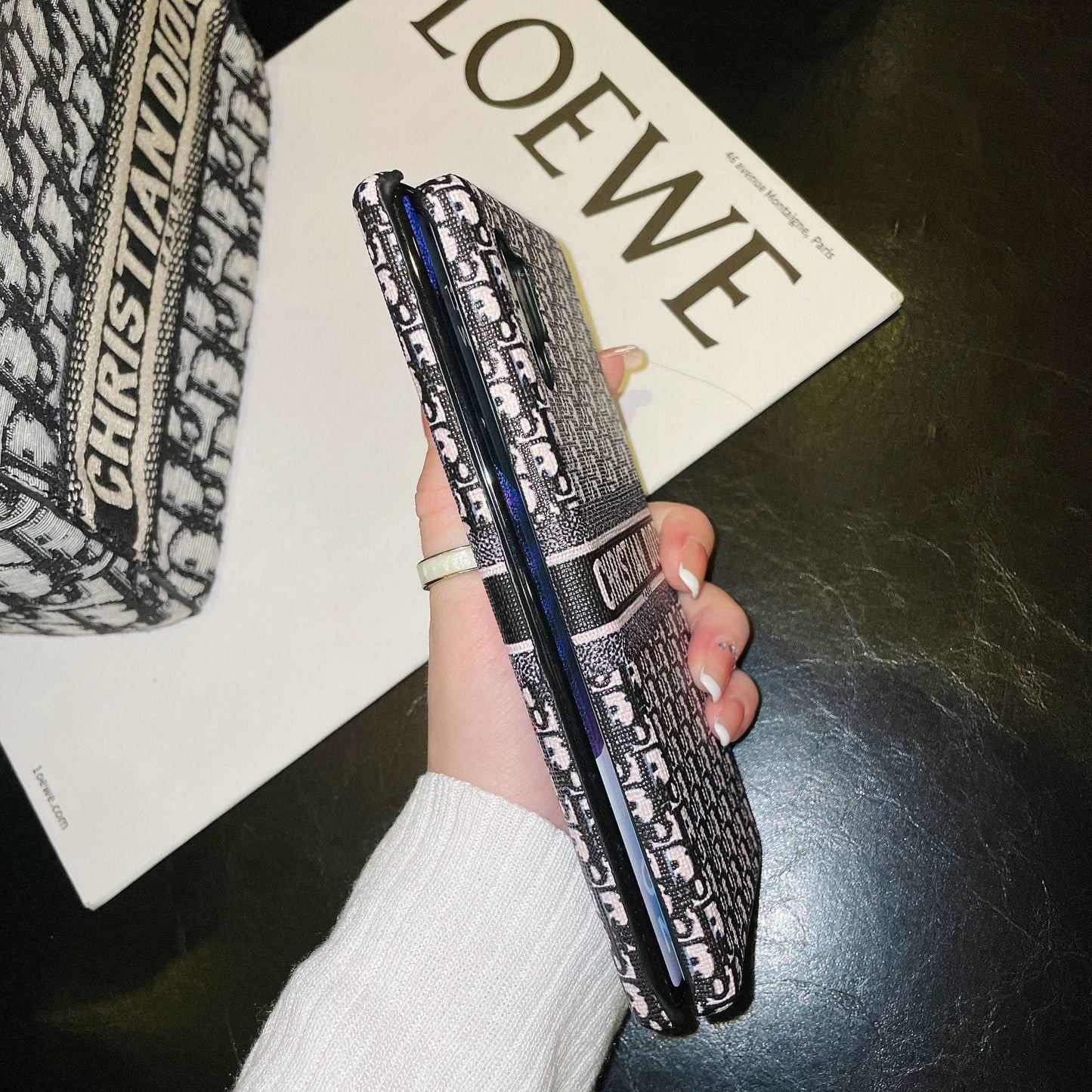 Black Printed Galaxy Case For Samsung