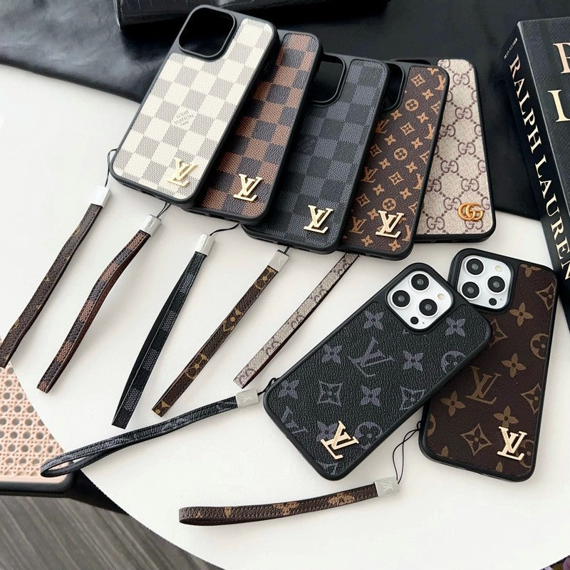 Lou Black & White Hand Chain iPhone Case