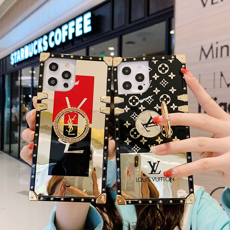 Rhinestone Square Galaxy Case For Samsung