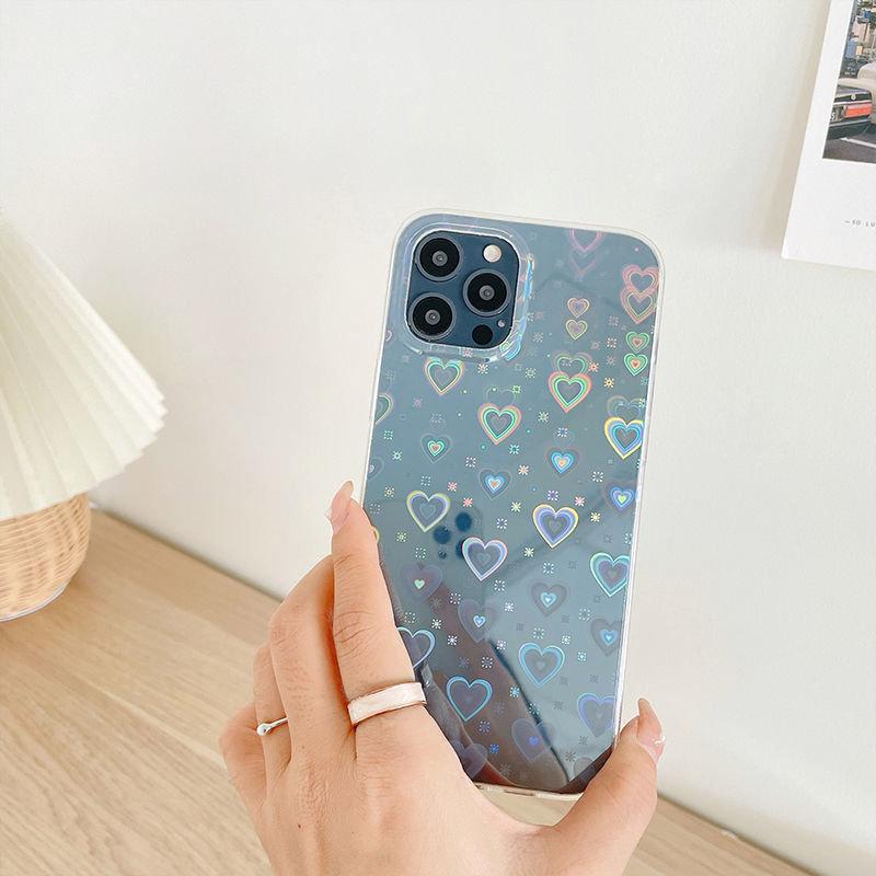 Holographic Heart iPhone Case - Bestocase