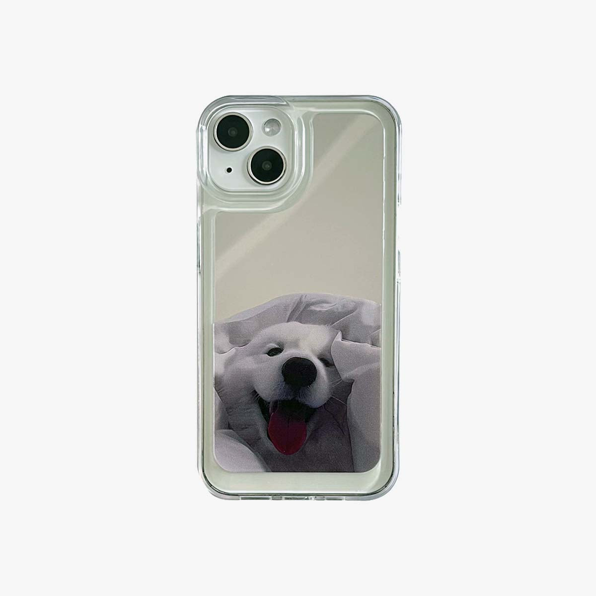 Mirror iPhone Case | Couple Dogs Samoyed (Buy 2 and get 50% off one) - Bestocase