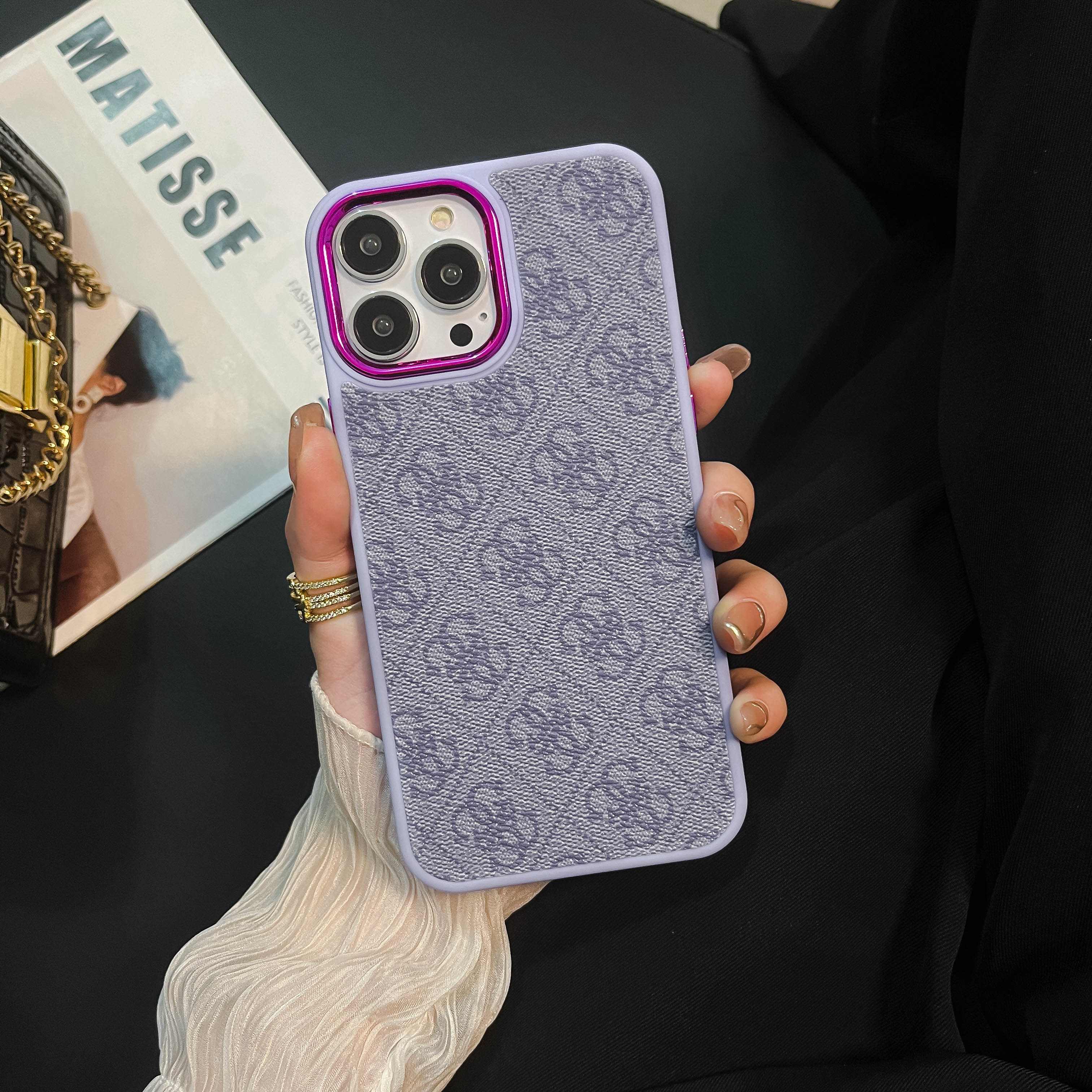 Purple Guess  iPhone Case-MD231025 - Bestocase