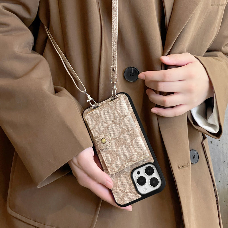 Coach iPhone Case With Wallet And  Strap White -SZK240402 mysite