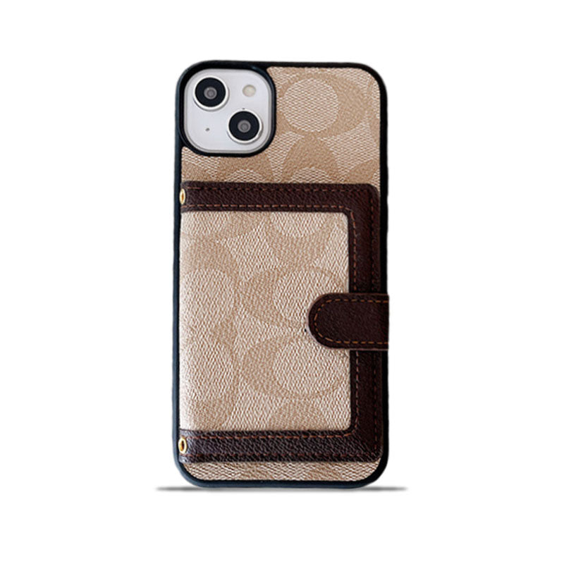 Coach iPhone Case With Wallet And Crossbody Strap White -XK240402 - Bestocase