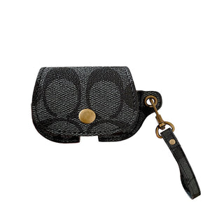 Leather Coach AirPods Pro Case Brown-CC231215 - Bestocase