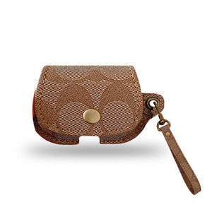 Leather Coach AirPods Pro Case Brown-CC231215 - Bestocase