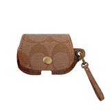 Leather Coach AirPods Pro Case Brown-CC231215 - Bestocase