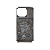 MCM iPhone Case With Card Holder  Yellow-MCK240603 - Bestocase