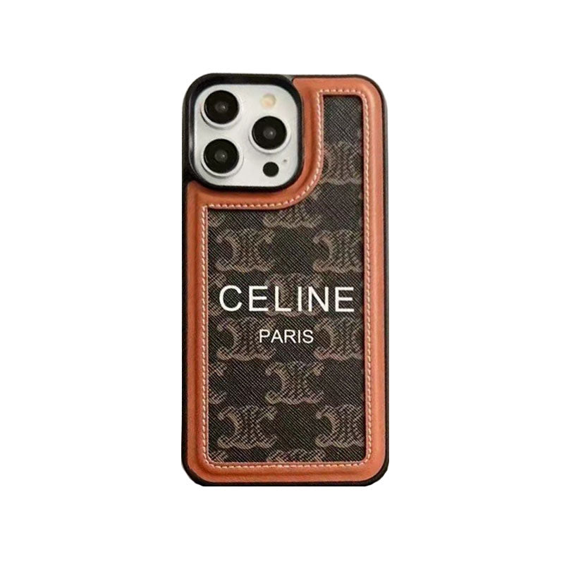 White Celine iPhone Case With Strap-SZ231124 - Bestocase
