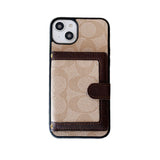 Coach iPhone Case With Wallet And Crossbody Strap White -XK240402 - Bestocase