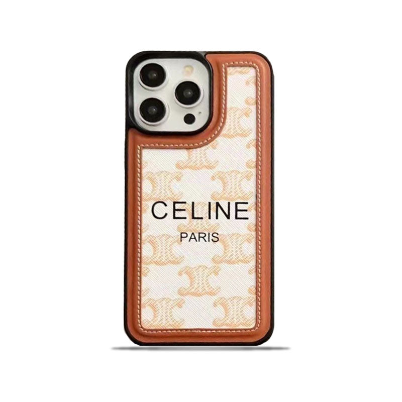 White Celine iPhone Case With Strap-SZ231124 - Bestocase