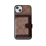 Coach iPhone Case With Wallet And Crossbody Strap Black -XK240402 - Bestocase