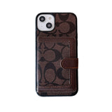 Coach iPhone Case With Wallet And Crossbody Strap Black -XK240402 - Bestocase