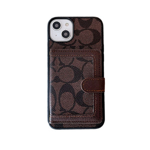 Coach iPhone Case With Wallet And Crossbody Strap Black -XK240402 - Bestocase