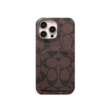 Classic Coach  iPhone Case With Card Holder White -JQB240330 - Bestocase