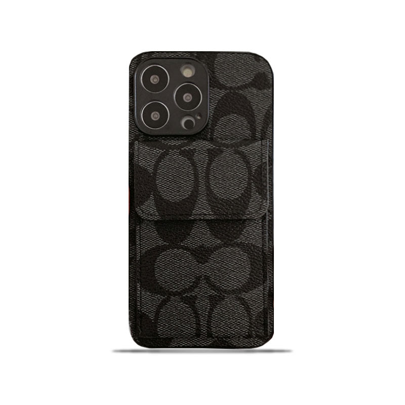 Coach iPhone Case With  Wallet Black-HP240513 mysite