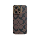 Coach iPhone Case Leather Black -QBK240513 mysite