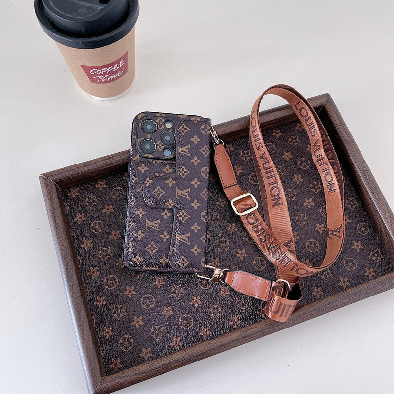 Lou Side Card Holder Crossbody iPhone Case - Bestocase