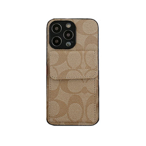 Coach iPhone Case With  Wallet Dark Brown-HP240513 mysite