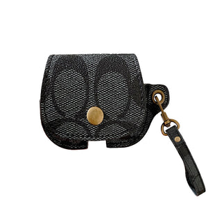 Leather Coach AirPods Pro Case Brown-CC231215 - Bestocase