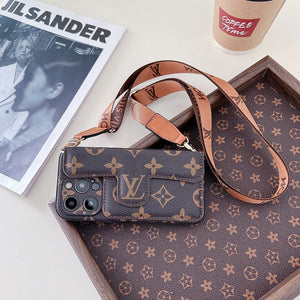 Lou Side Card Holder Crossbody iPhone Case - Bestocase