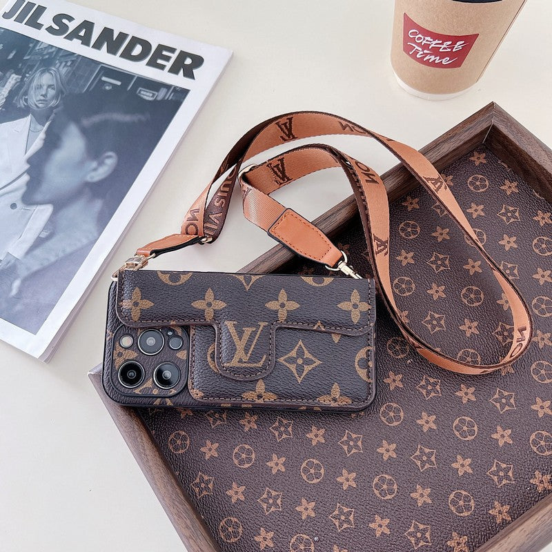 Lou Side Card Holder Crossbody iPhone Case - Bestocase
