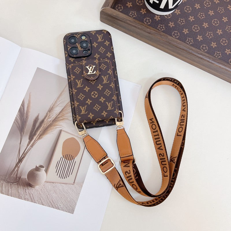 Lou Card Bag Crossbody Color Chain iPhone Case - Bestocase