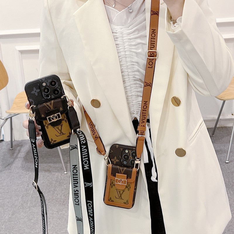 Lou Card Holder Crossbody iPhone Case - Bestocase
