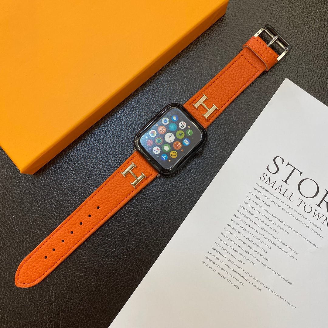 Genuine Pattern Leather Apple Watch Strap - Bestocase