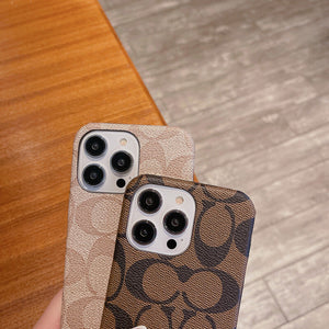 Classic Coach iPhone Case Coffee -JDK241426 - Bestocase