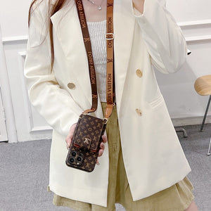 Lou Card Bag Crossbody Color Chain iPhone Case - Bestocase