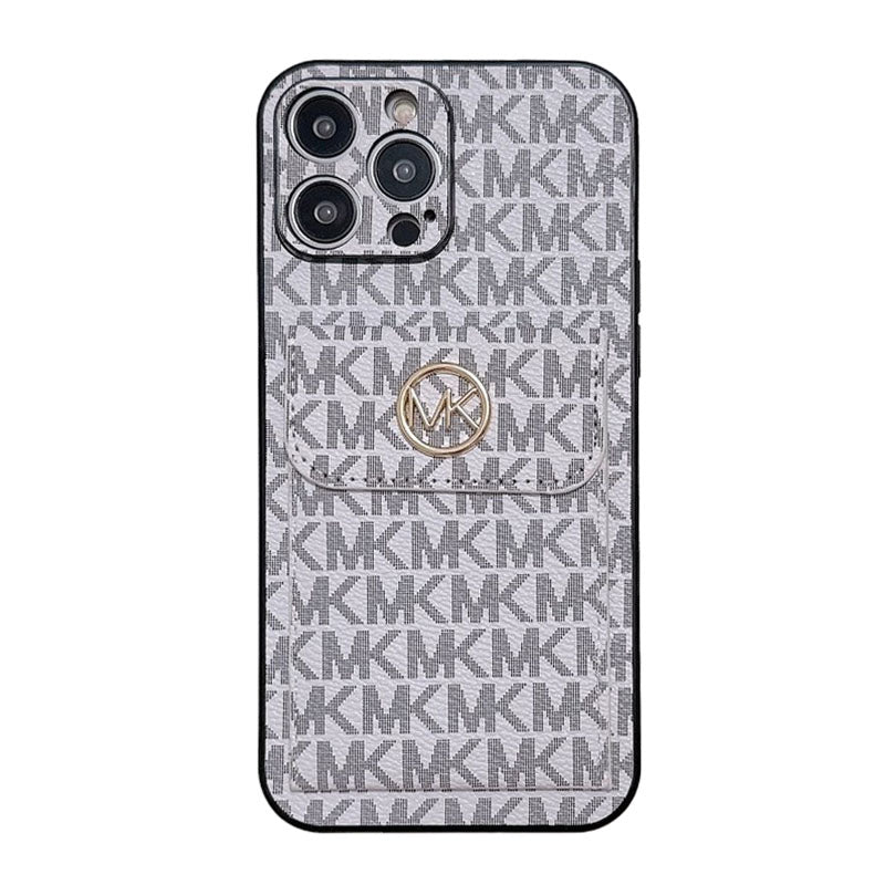 MK Card Bag Gold iPhone Case - Bestocase