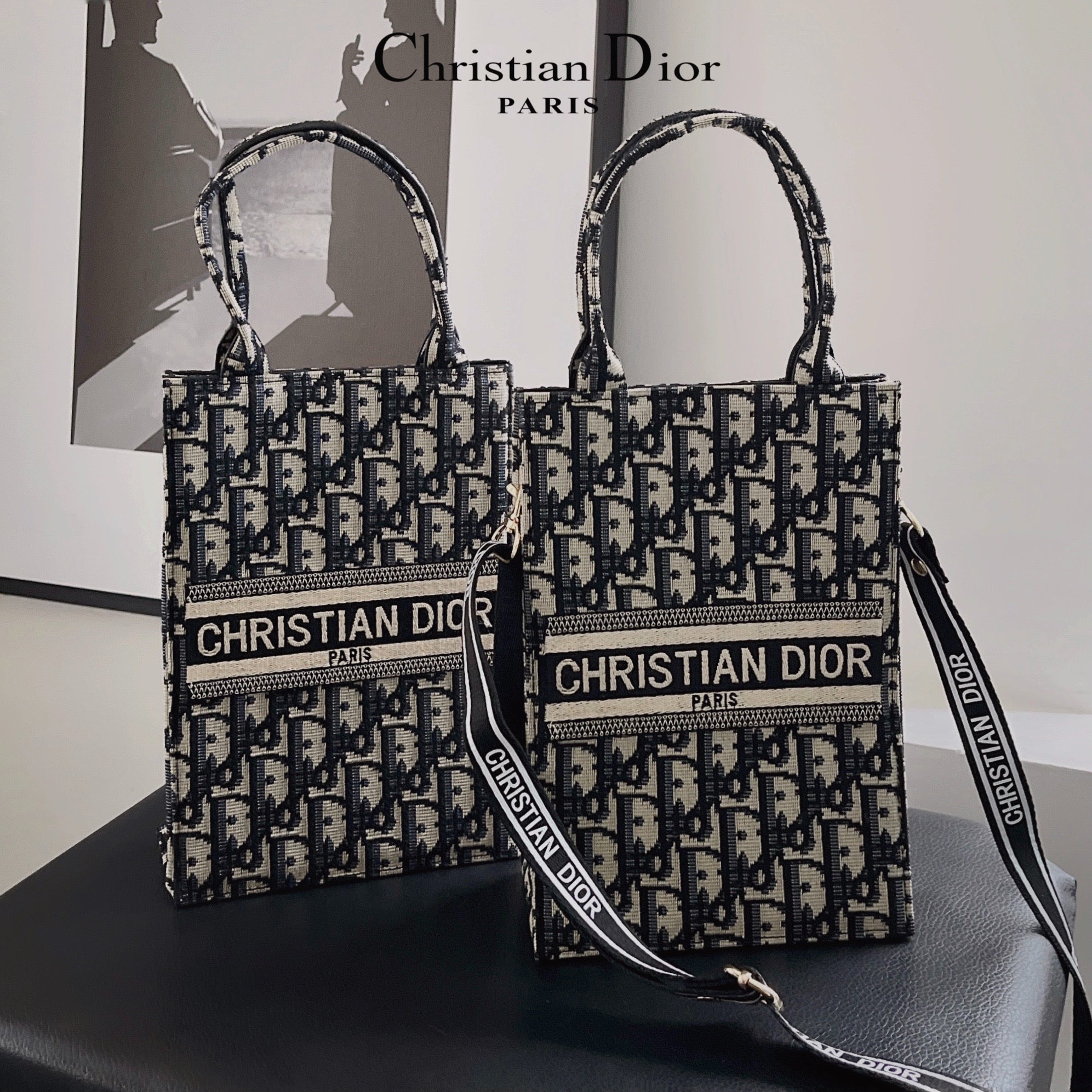 Classic Tote Bag With Crossbody Strap - Bestocase