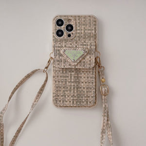 Pra Weave Card Bag Crossbody iPhone Case - Bestocase