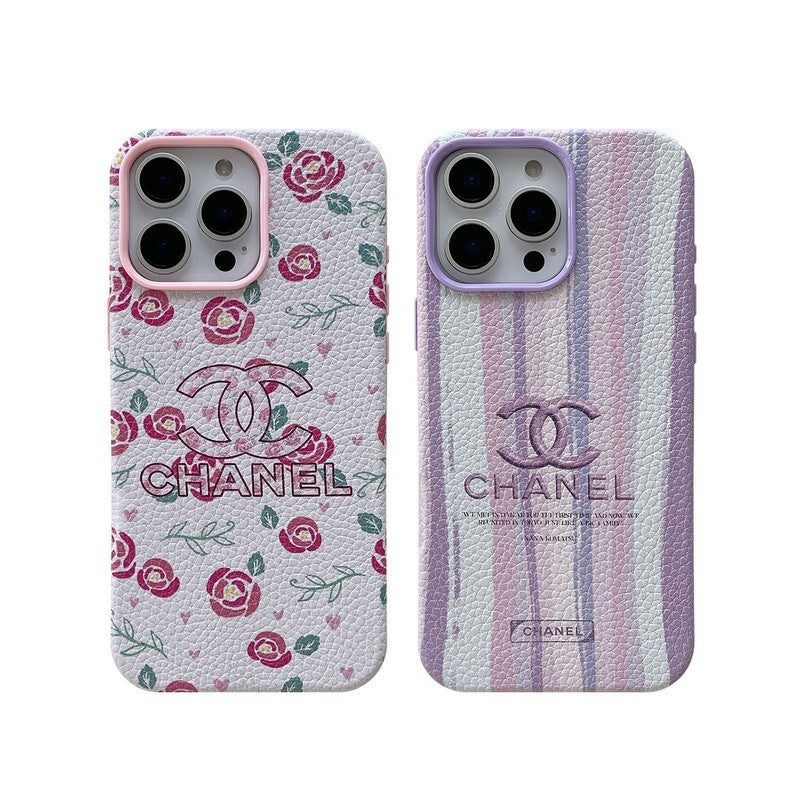 CC Flower Leather iPhone Case - Bestocase