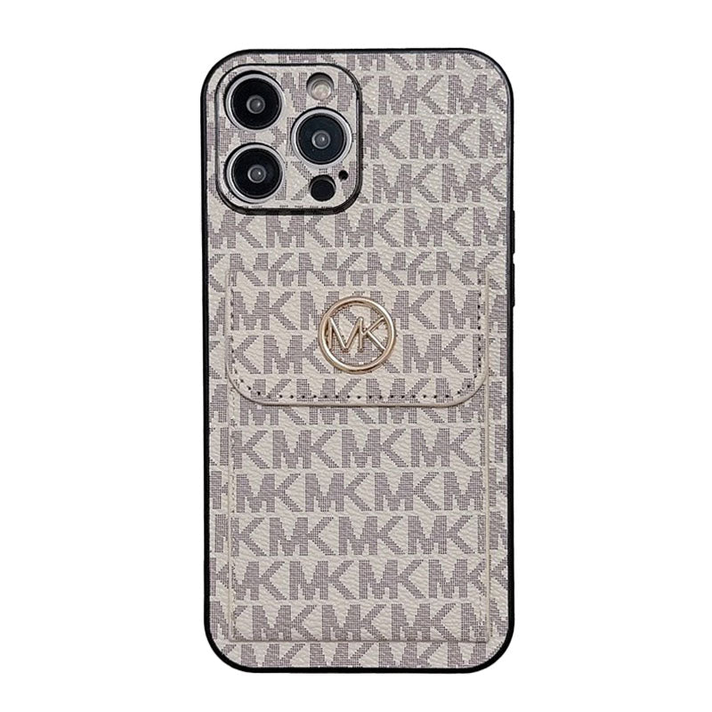MK Card Bag Gold iPhone Case - Bestocase