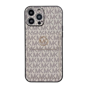 MK Card Bag Gold iPhone Case - Bestocase