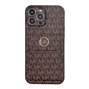 MK Card Bag Gold iPhone Case - Bestocase