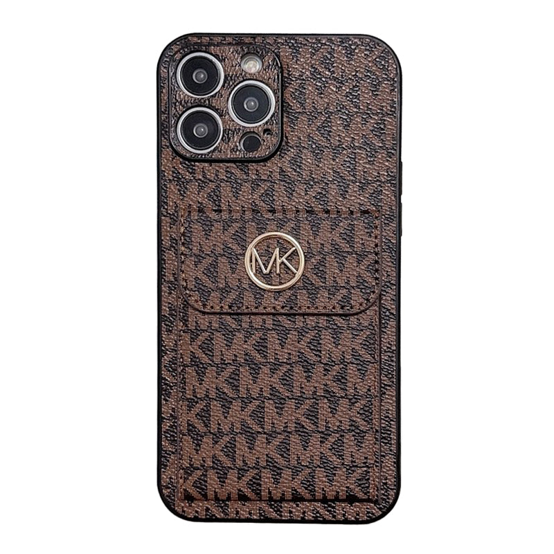 MK Card Bag Gold iPhone Case - Bestocase