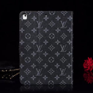 Elegant Monogram Canvas Flip Cover Apple iPad Protective Leather Case - Bestocase