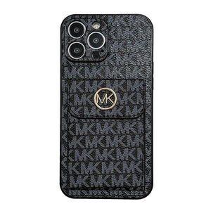 MK Card Bag Gold iPhone Case - Bestocase