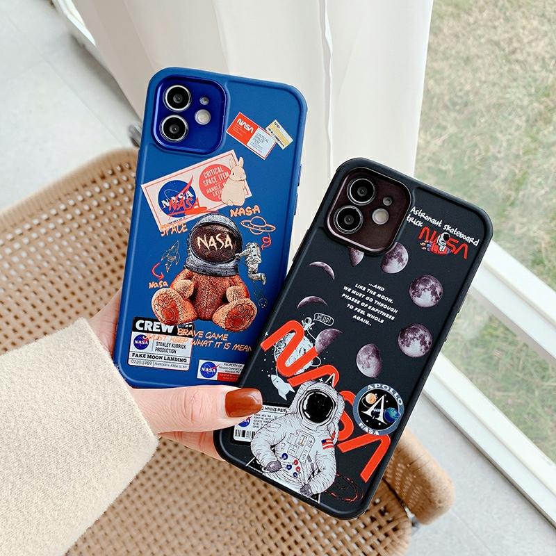 Blue Astronaut Bear iPhone Case - Bestocase