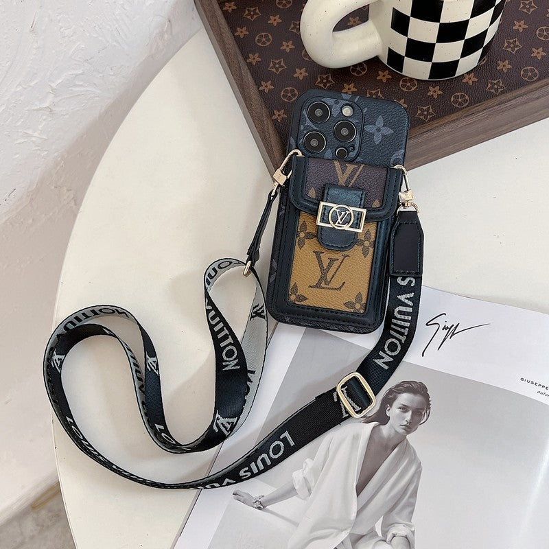 Lou Card Holder Crossbody iPhone Case - Bestocase